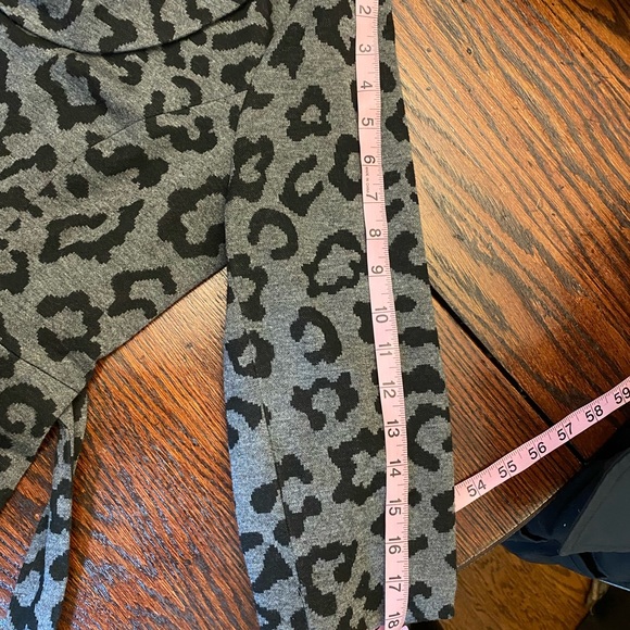 Sandro Animal Print Jacket Gray Black Medium - Picture 8 of 9